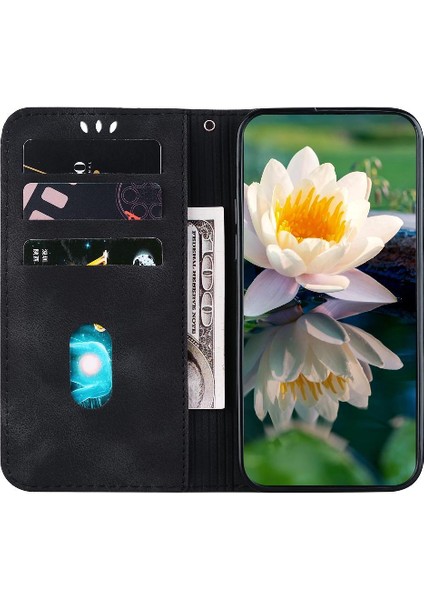 Bdt Shop Onur Için Flip Case 200 5g Cüzdan Kickstand Kabartma Lotus Çiçek (Yurt Dışından)