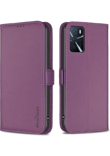 Oppo A54 4g Için Flip CASE/A54S Pu Deri Cüzdan Kickstand Darbeye Tpu (Yurt Dışından)