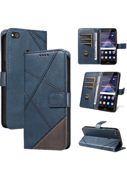 Huawei P8 Lite ve Kart Yuvası Deri Telefon Koruma Kılıfı Için Flip Case (Yurt Dışından)