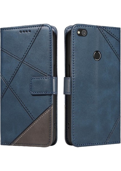 Huawei P8 Lite ve Kart Yuvası Deri Telefon Koruma Kılıfı Için Flip Case (Yurt Dışından)
