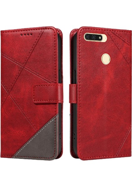 Huawei Y6 Başbakan 2018 ve Kart Yuvası Yüksek Kaliteli Deri Çanta Için Flip Case (Yurt Dışından)