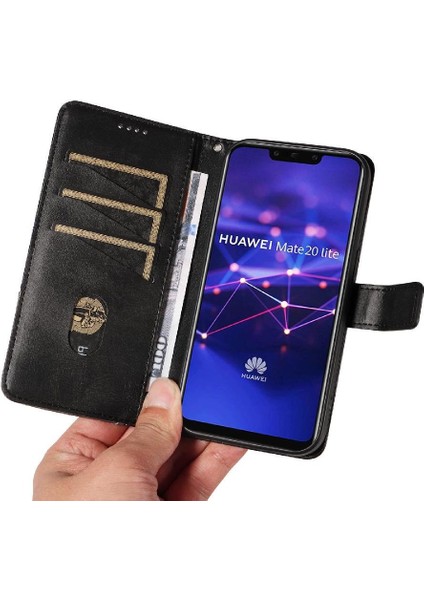 Bdt Shop Elmas Dikiş ile Huawei Mate 20 Lite ve Kart Yuvası Için Flip Case (Yurt Dışından)