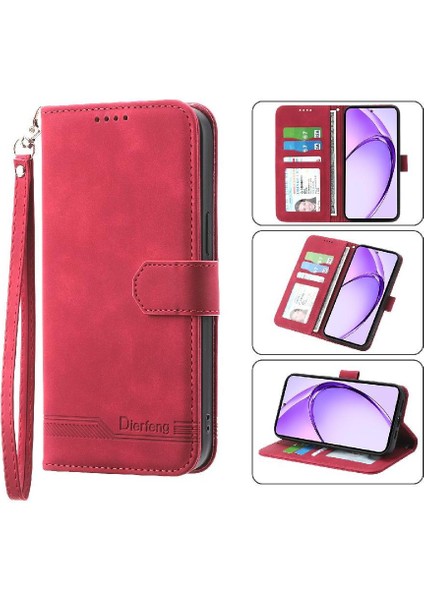 Bdt Shop Oppo A3 Pro Premium Manyetik Kapatma Kart Yuvaları Nakit Cep Için Flip Case (Yurt Dışından)