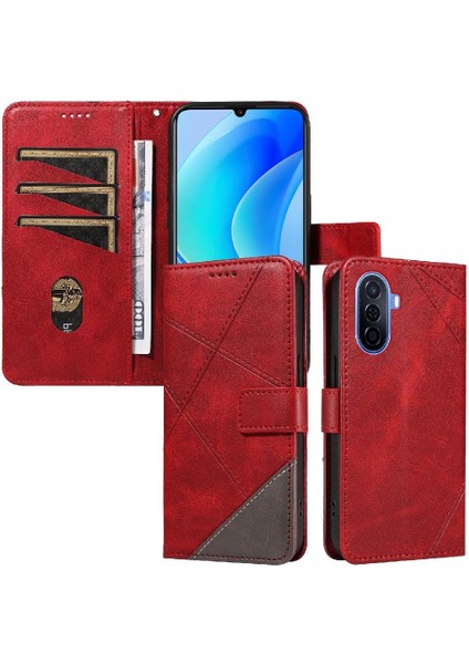 Huawei Nova Y70 Artı ve Kart Yuvası Yüksek Kaliteli Deri Çanta Için Flip Case (Yurt Dışından)