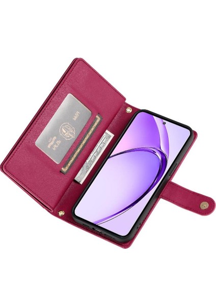 Bdt Shop Oppo A3 Pro Cüzdan Standı Çok Fonksiyonlu Iş Crossbody Için Flip Case (Yurt Dışından)