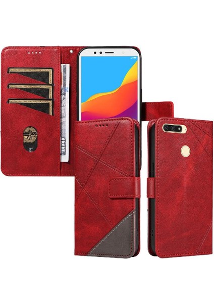 Huawei Y6 Başbakan 2018 ve Kart Yuvası Yüksek Kaliteli Deri Çanta Için Flip Case (Yurt Dışından) indirimleri