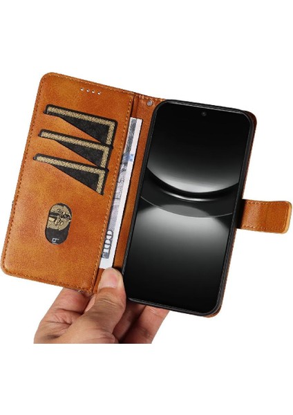 Huawei Nova 12 Se 4g Için Flip Case ve Kart Yuvası Deri Telefon Koruma (Yurt Dışından)
