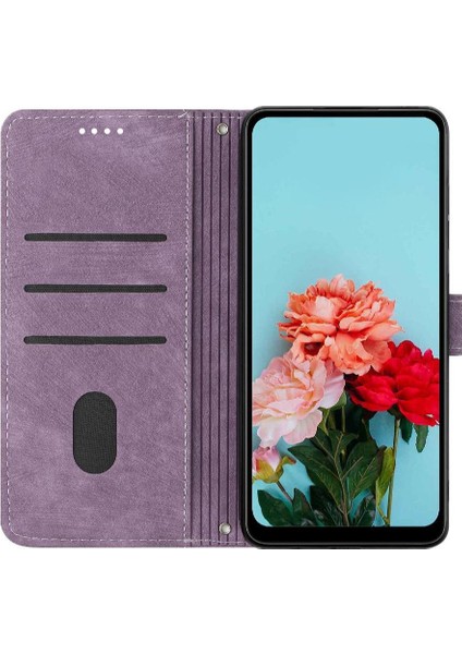 Bdt Shop Oppo A3 Pro Kickstand Pu Deri Kart Ekleme Cüzdan Için Flip Case (Yurt Dışından)