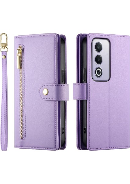 Oppo A3 Pro 5g Bilek Kayışı Cüzdan Bölmesi Kickstand Kart Için Flip Case (Yurt Dışından)