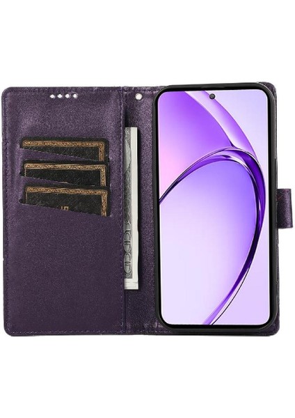 Oppo A3 Pro 5g Için Flip Case Üç Kart Yuvaları Darbeye Şok Emici (Yurt Dışından)