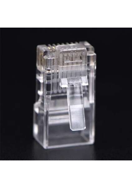 50 Adet RJ45 Cat5 CAT5E Cat6 Modüler Konnektör Fişi 8P8C Bilgisayarlar Için Fiş Adaptörü Kristal Ağ (Yurt Dışından) modelleri