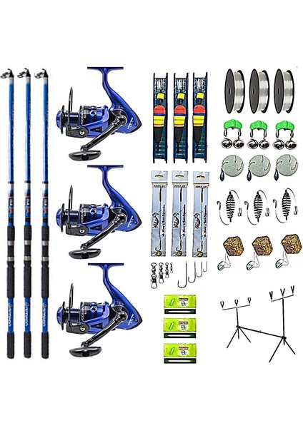 Hit-Pro Apach 3.00 mt Mavi Modern Time 6000 Mavi Full 3'lü Olta Seti