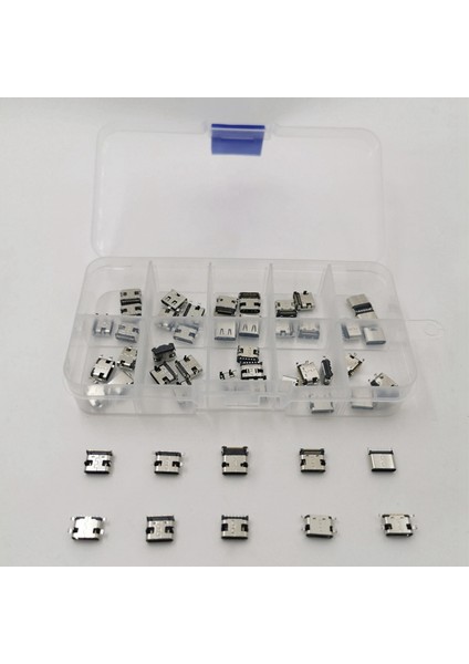 50 Adet/kutu 10 Model Samsung Telefon Mp3/4/5 Için Mikro USB Bağlantı Soketi (Yurt Dışından) fırsatları