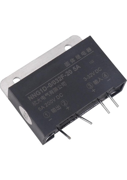 Isı Emici Girişi 3-32V Dc Çıkış 5A 200V Dc Montajlı Ssr Katı Hal Röle (Yurt Dışından)