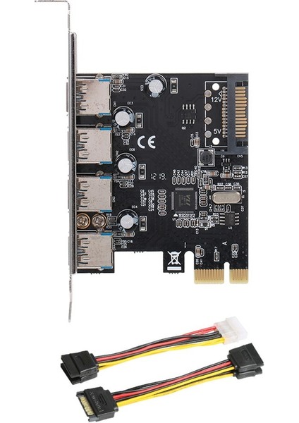 4 Port 5 Gbps USB 3.0 Pcı E Adaptörü Sata Yükseltici Kart Dönüştürücü Pc Için SSD Sabit Diskin Daha Hızlı Okunmasını Sağlayabilir (Yurt Dışından) indirimleri