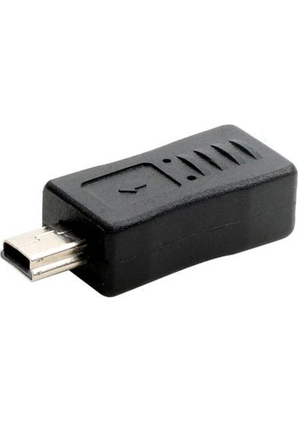 Siyah Mikro USB Dişi - Mini USB Erkek Adaptör Şarj Aleti Dönüştürücü Adaptör (Yurt Dışından)