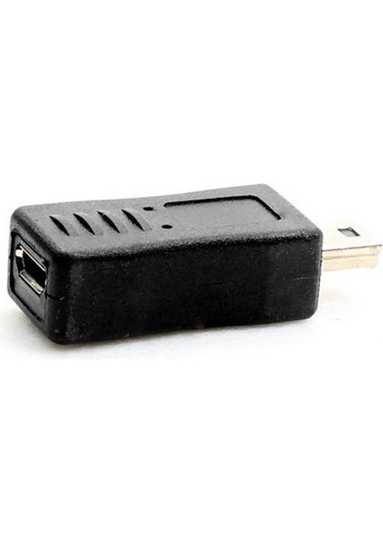 Siyah Mikro USB Dişi - Mini USB Erkek Adaptör Şarj Aleti Dönüştürücü Adaptör (Yurt Dışından)