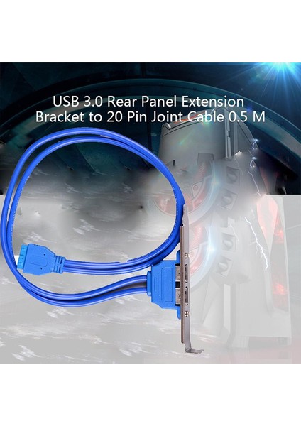 Usb3.0 Dişi Arka Panel Anakart 20PIN Başlık Konnektör Kablosu Adaptörü (Yurt Dışından) modelleri