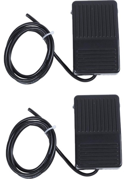 2x Ac 250 V 10A Spdt No Nc Nemli Yerleşimler Plastik Anlık Ayak Pedalı Anahtarı Siyah (Yurt Dışından)