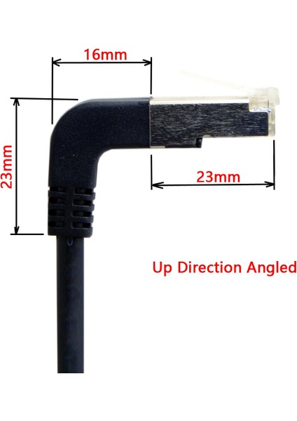 Cy 0.3m Yukarı Açılı 90 Derece Stp Utp Cat 5e Erkek - Dişi Panel Montajlı Ethernet Ağ Uzatma Kablosu (Yurt Dışından) fırsatları