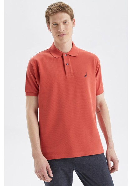 Classic Fit % 100 Pamuk Düğmeli Polo T Shirt Erkek Polo T Shirt K35000T 6xp