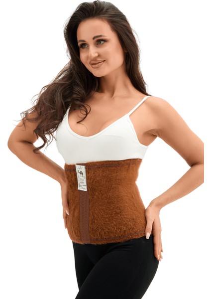 Kahve Termal Yün Bel Korse - Isıtır - Sıcak Tutar - Yangı Önleyici- Destekleyici