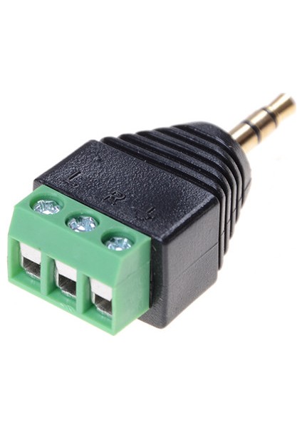 3.5mm Stereo Telefon Ses Erkek Fiş Konnektörü Adaptörü Terminal Çift Kanalına (Yurt Dışından) fiyatları