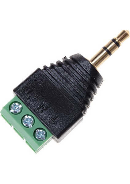 3.5mm Stereo Telefon Ses Erkek Fiş Konnektörü Adaptörü Terminal Çift Kanalına (Yurt Dışından) modelleri