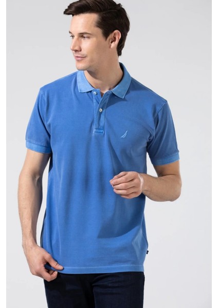 % 100 Pamuklu Polo Yaka Classıc Fit T Shirt Erkek Polo Yaka T Shirt K35111T 4cm