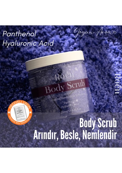 Body Scrub, Besleyici, Arındırıcı, Yenileyici ve Yoğun Nemlendirici Scrub 250ML