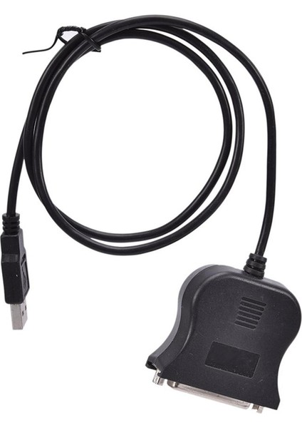 USB 1.1 DB25 Dişi Bağlantı Noktası Yazdırma Dönüştürücü Kablo Lpt Çift Yönlü Paralel Inter Adaptör Kablosu 25PIN Yazıcı Kablosu Siyah (Yurt Dışından)