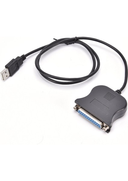 USB 1.1 DB25 Dişi Bağlantı Noktası Yazdırma Dönüştürücü Kablo Lpt Çift Yönlü Paralel Inter Adaptör Kablosu 25PIN Yazıcı Kablosu Siyah (Yurt Dışından)