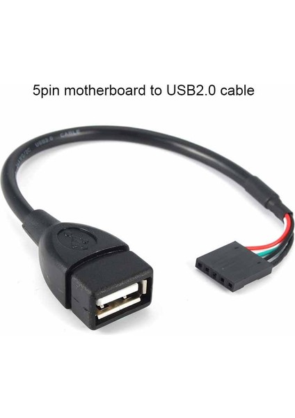 USB 2.0 5pins Anakart Dişi Soket Transfer Dişi Kablo Adaptörü Pc Kasa Dahili Genişletici Kablo Yama Kablosu (Yurt Dışından) fiyatları