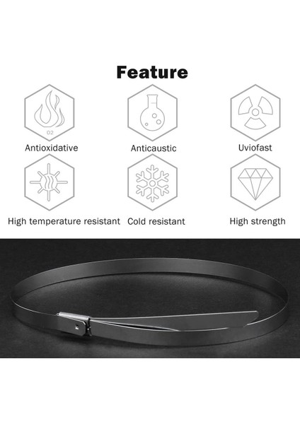 Paslanmaz Çelik Kablo Bağları, 100 Adet 7.9 Inç Ağır Hizmet Tipi Kendinden Kilitli Kablo Zip Bağları, Metal Egzoz Sargı Kilitleme Bağları (Yurt Dışından) modelleri