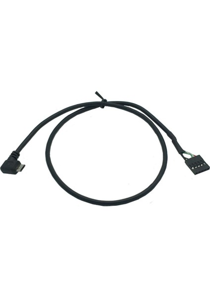 1 Adet Mikro USB Erkek Sağ/sol Açı Dupont 5 Pin Dişi Başlık Anakart Kablosu 50 cm (Yurt Dışından)