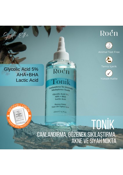 Tonik Aha Bha Laktik Asit Glycolic Acid %5 Canlandırıcı Tonik 200 ml