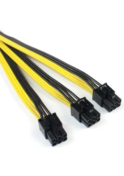 S7/s9 Üçlü 3x Pcı-E Pcıe 6pin Grafik Kartı Pcı Express Splitter Güç Kablo Kordonu Tel 12AWG + 18AWG Btc Madenci Makinesi Için (Yurt Dışından) fırsatları