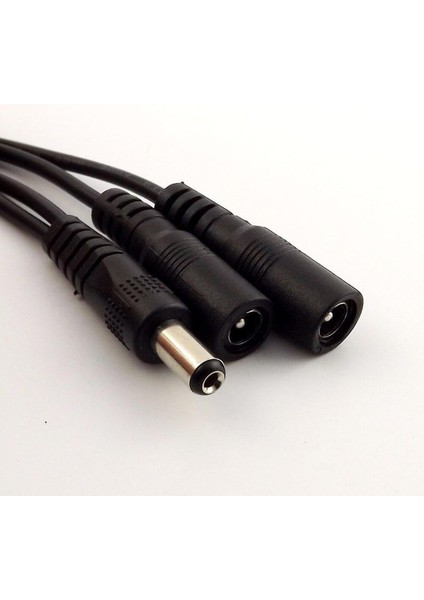 1 Adet 5.5mm x 2.1mm Dc Güç Splitter Kablo Kablosu 1 Erkek 2 Kadın Port Pigtals 12 V 32 cm (Yurt Dışından)