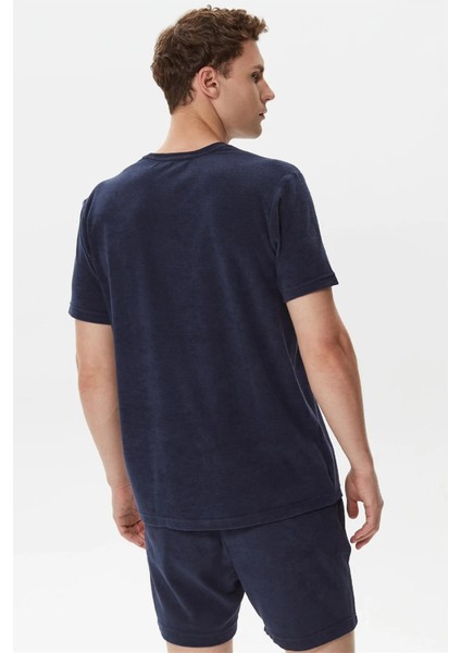 Pamuklu Bisiklet Yaka Standart Fit T Shirt Erkek T Shirt V35004T 4nv fırsatları