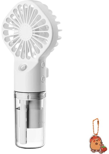 Syniuniu4 Ayarlanabilir Hız ile Mini El Fanı USB Şarj Edilebilir Taşınabilir Mist Fan (Yurt Dışından)