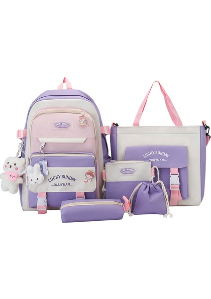 Öğrenci Sırt Çantası 5 Parça Set (Yurt Dışından)