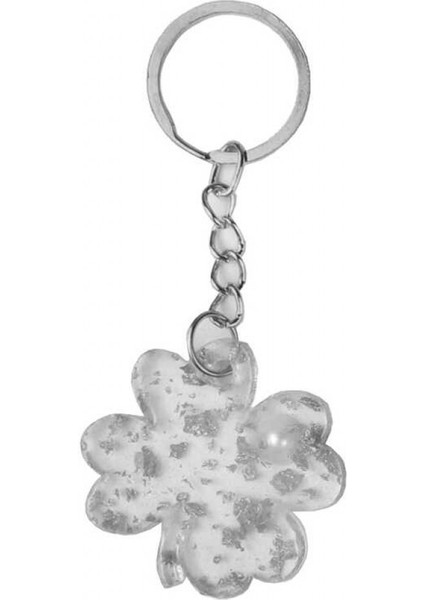 25 Adet Epoksi Anahtarlık Kartlı Yonca Gümüş Pk:1 fiyatları