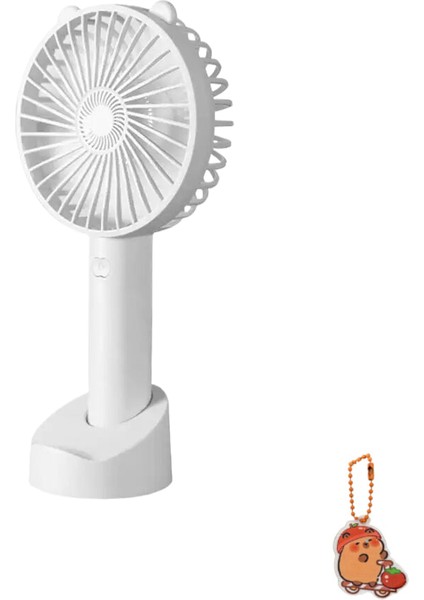 Syniuniuusb Mini El Fanı Soğutucu Taşınabilir Küçük Şarj Fanı Mini Sessiz Cep Telefonu Istasyonu (Yurt Dışından)