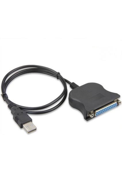 USB 2.0 - DB25 Kablosu Yazdırma Dönüştürücü Kablosu Lpt USB Adaptörü Lpt Kablosu Lpt - USB Kablosu Siyah (Yurt Dışından)