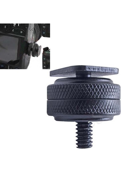1/4 Inç Çift Somunlu Tripod Montaj Vidası Flaş Kamera Sıcak Ayakkabı Adaptörüne (Yurt Dışından) fiyatları
