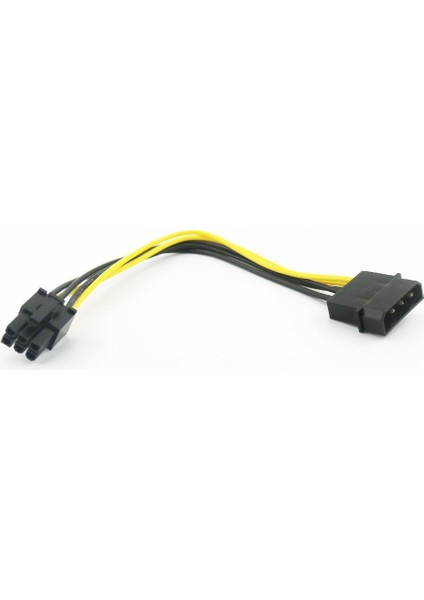 1x4 Pin Molex Erkek Tak 6 Pin Pcı-Express Dişi Pcıe Video Güç Adaptörü Konnektör Kablo Kordonu Siyah 20 cm (Yurt Dışından) fiyatları