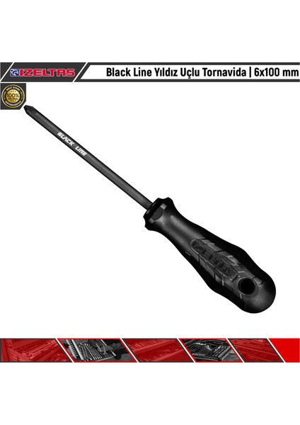 Black Line Yıldız Uçlu Tornavida | 6X100 mm