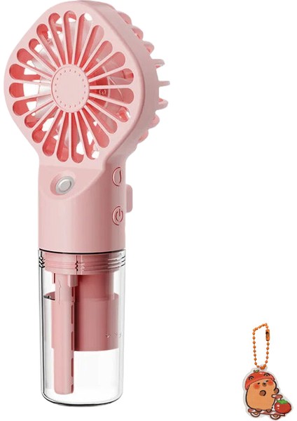 Syniuniu4 Ayarlanabilir Hız ile Mini El Fanı USB Şarj Edilebilir Taşınabilir Mist Fan (Yurt Dışından)