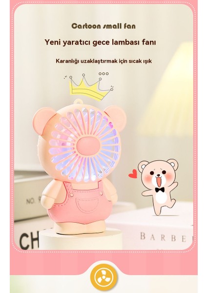 Syniuniupiggy Elektrikli Fan Küçük Öğrenci Taşınabilir El USB Şarj Uzun Ömürlü (Yurt Dışından) indirimleri