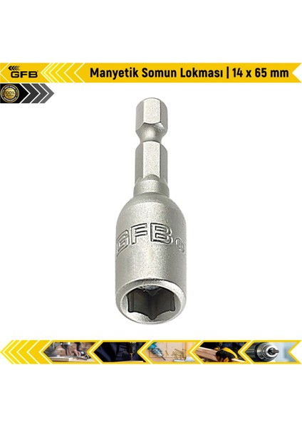 Manyetik Somun Lokması | 14 x 65 mm